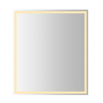 Pax Rectangular Frameless Anti-Fog Aluminum Front/Back-lit Tri-color LED Bathroom Vanity Mirror with Smart Touch Control